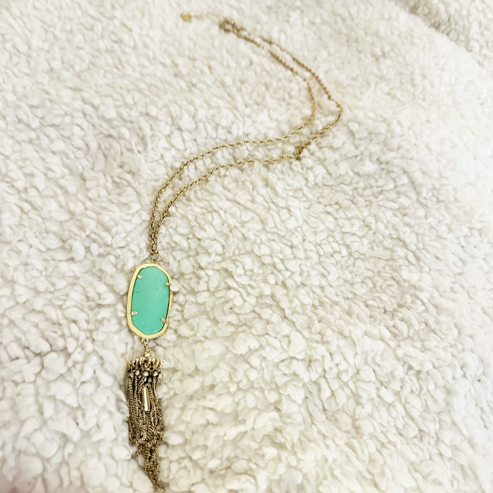 Kendra Scott Rayne Necklace Turquoise - Picture 4 of 9